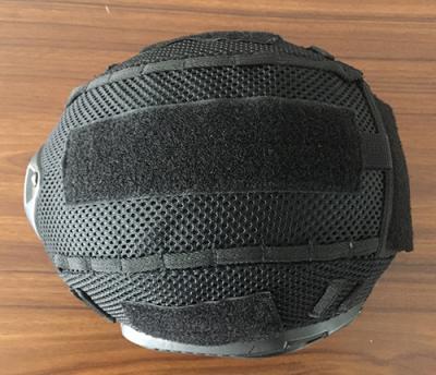 Casco balístico antibalas rápido de cubierta negra